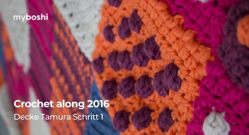 Crochet along 2016 – Decke Tamura Schritt 1